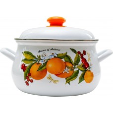Кастрюля эм. 6,0л цил. 